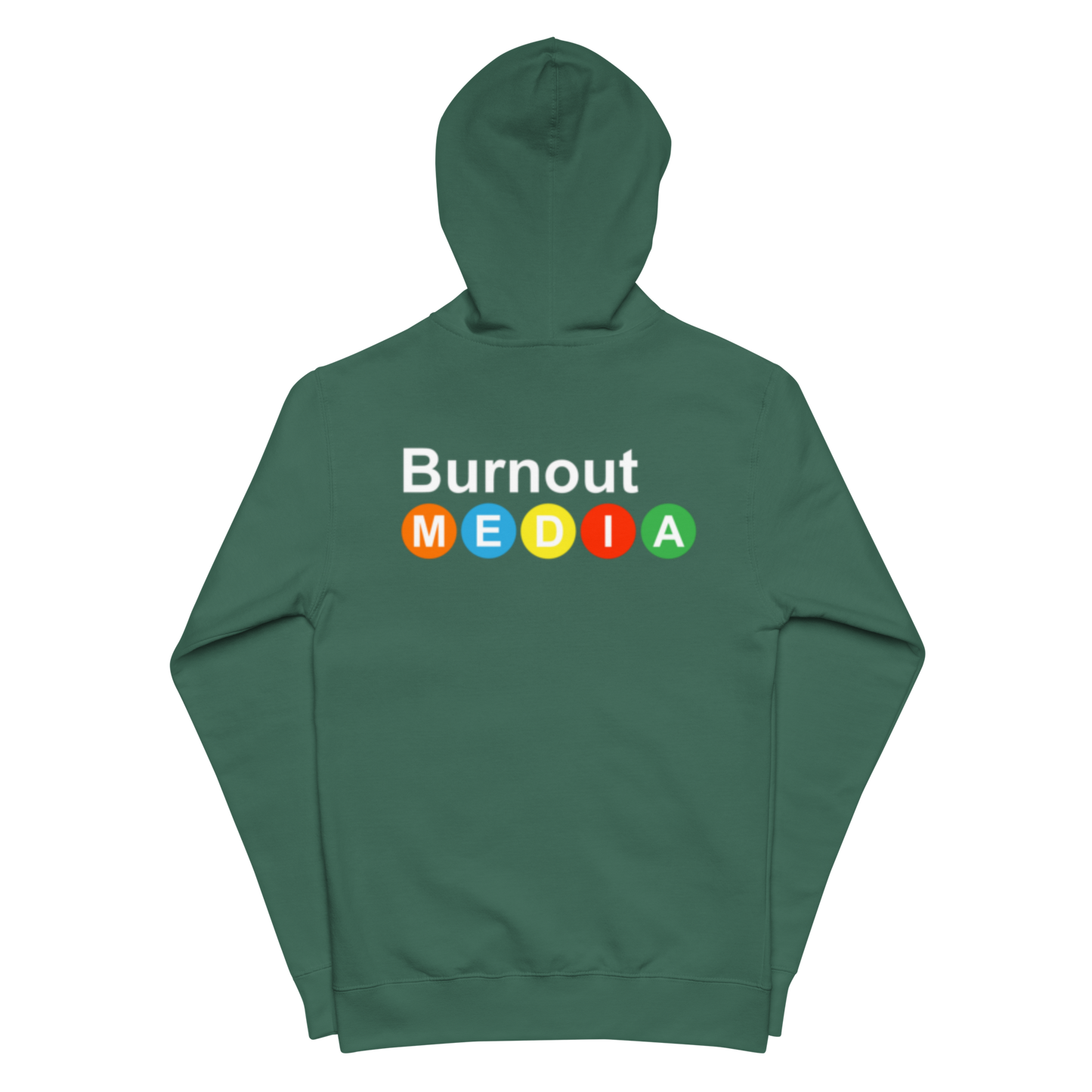 Burnout Media Metro Subway Zip Up Hoodie