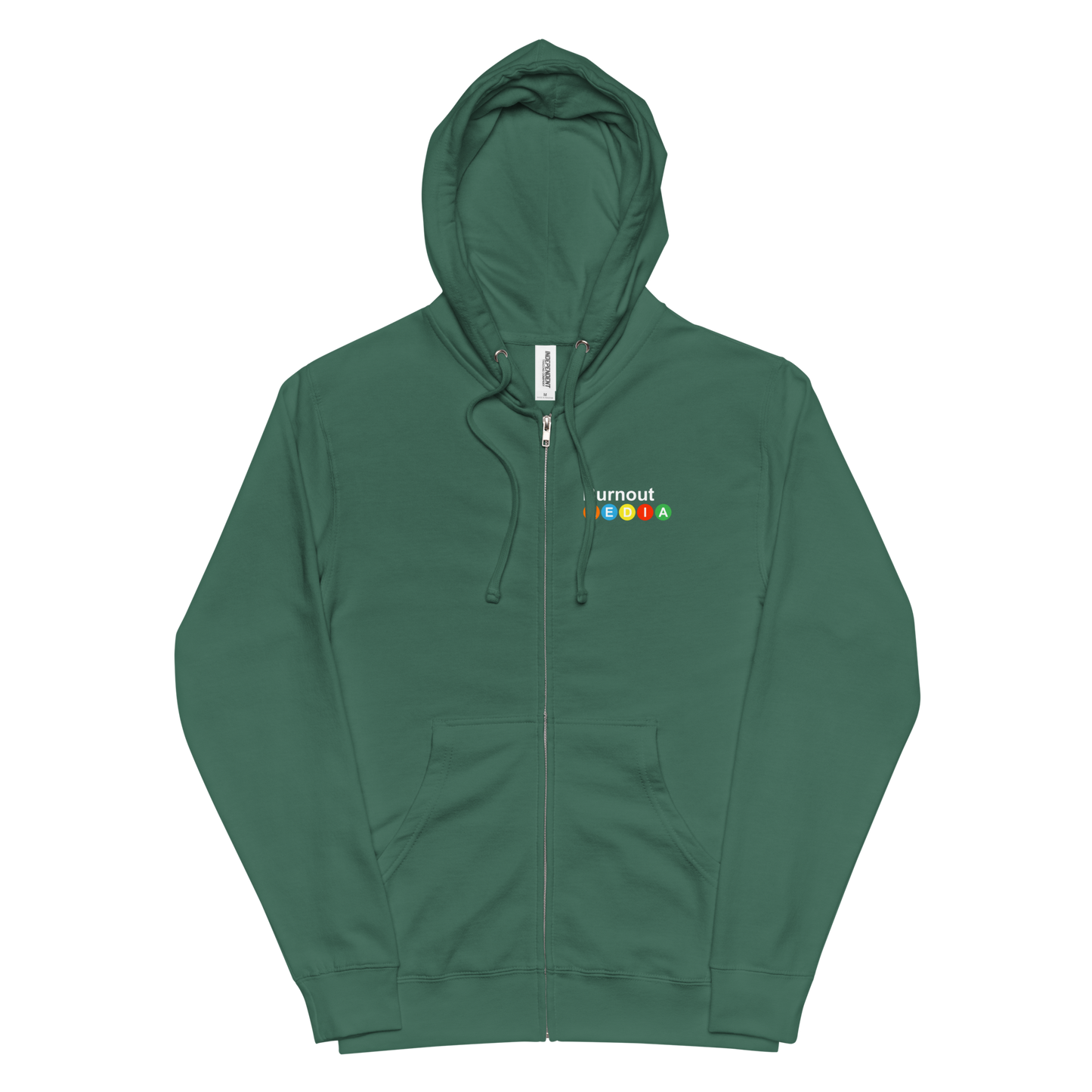 Burnout Media Metro Subway Zip Up Hoodie