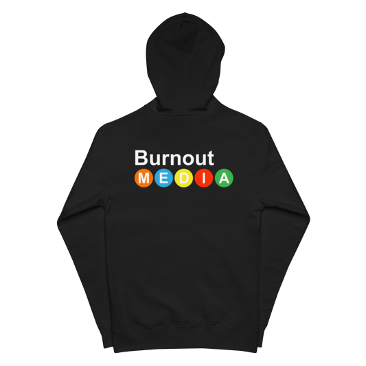 Burnout Media Metro Subway Zip Up Hoodie